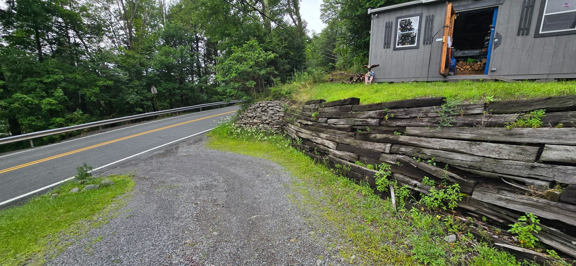 Gallery photos for Failing Retaining Wall Replaced with Massive Concrete Block Wall in NEPA: Image #4