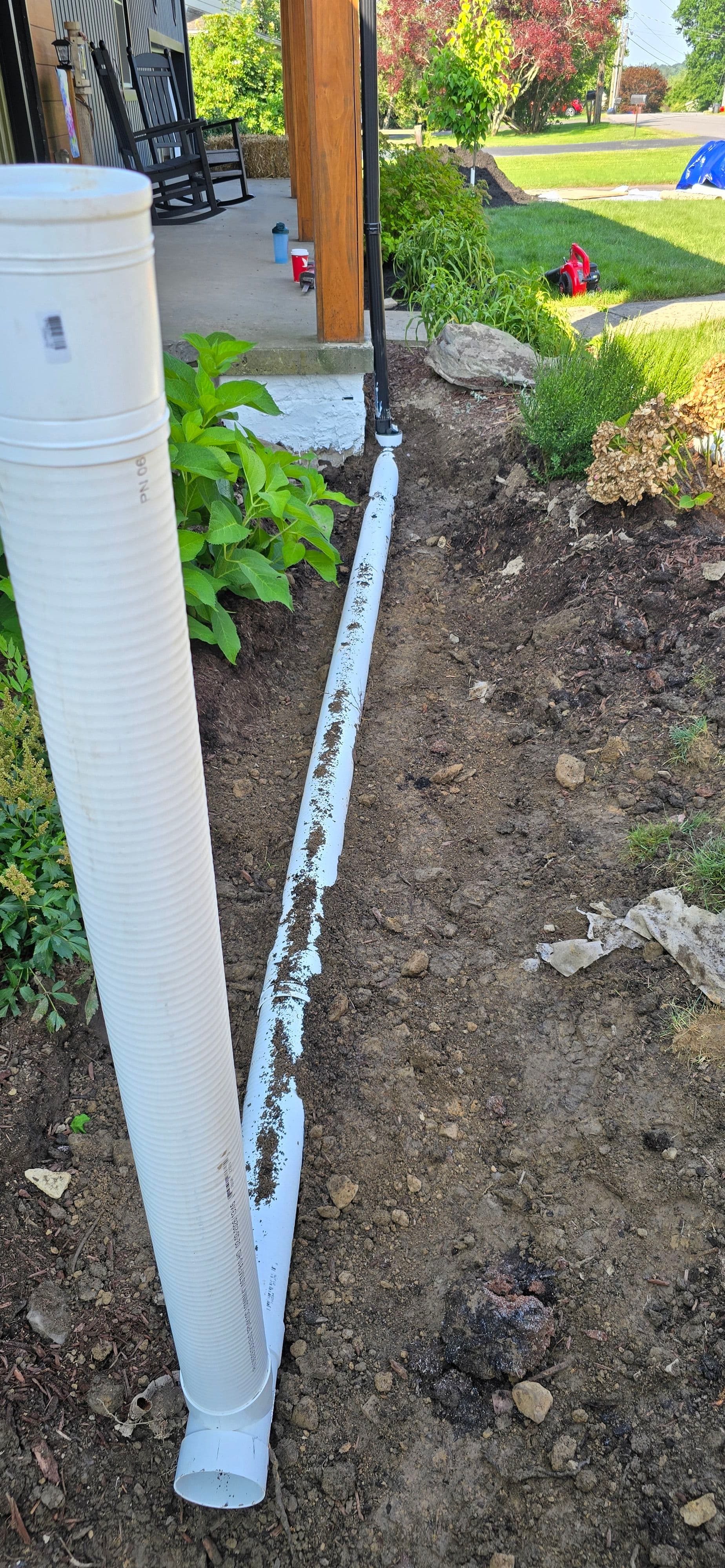 Gallery photos for Foundation Drainage Repair and Full Yard Regrading in NEPA: Image #1