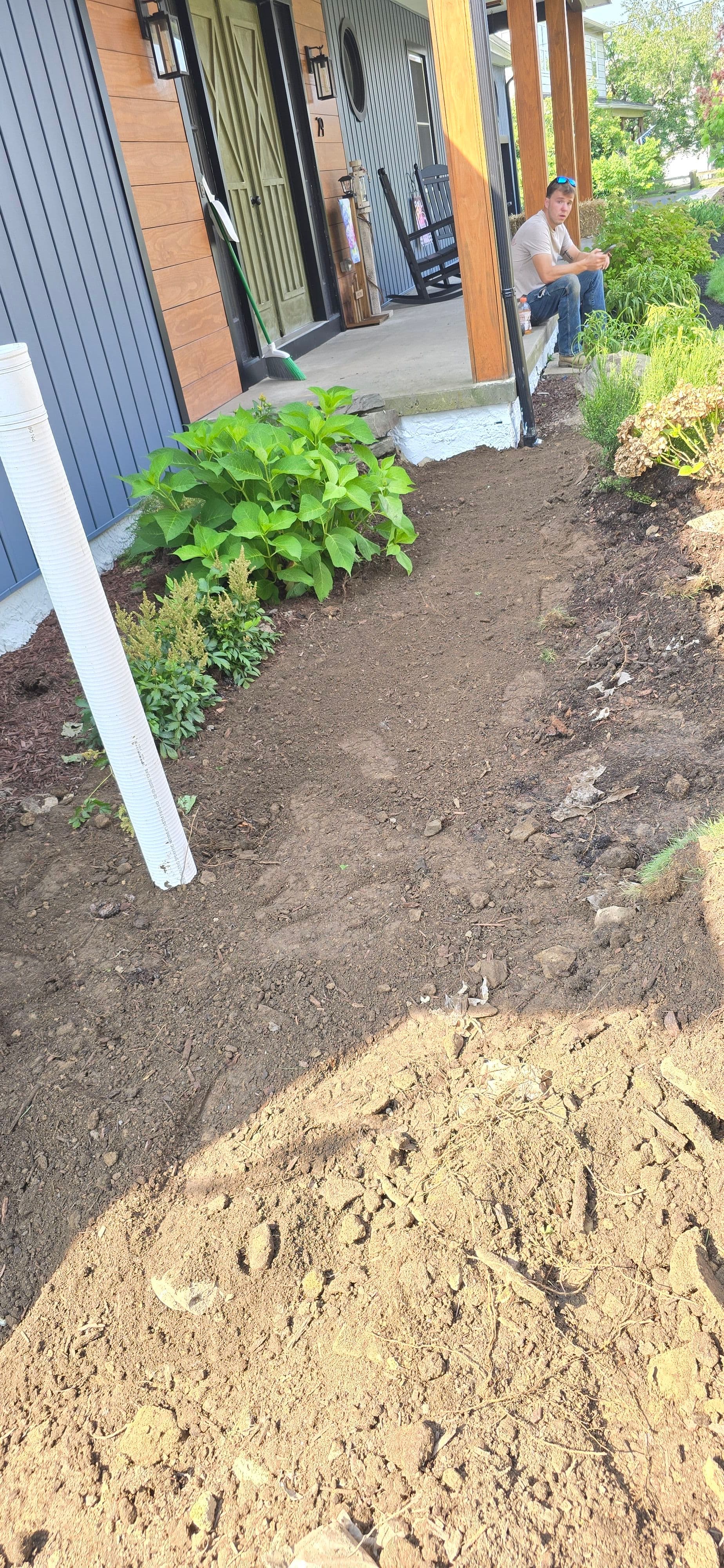 Gallery photos for Foundation Drainage Repair and Full Yard Regrading in NEPA: Image #2